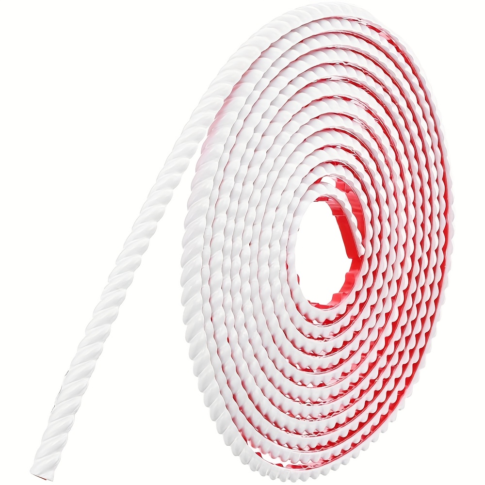 Image of Flexible Molding Trim, Peel And Stick Molding Trim For Wall, Self-adhesive Moulding Trim 16.4 Ft, Wall Trims Caulk Strip For Mirror Window Frame Cabinet Edge, Home Decor Protection
