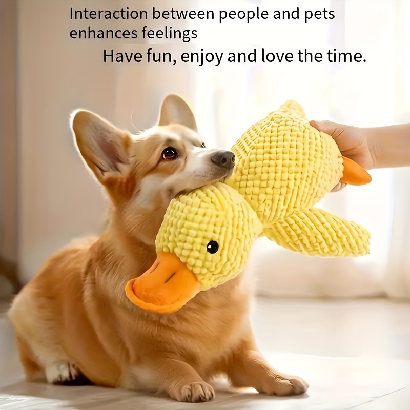 

Jouet pour Chien Canard - Jouet à Mâcher et Couineur pour Toutes les Races, Peluche de Support Émotionnel pour Jeu en Intérieur