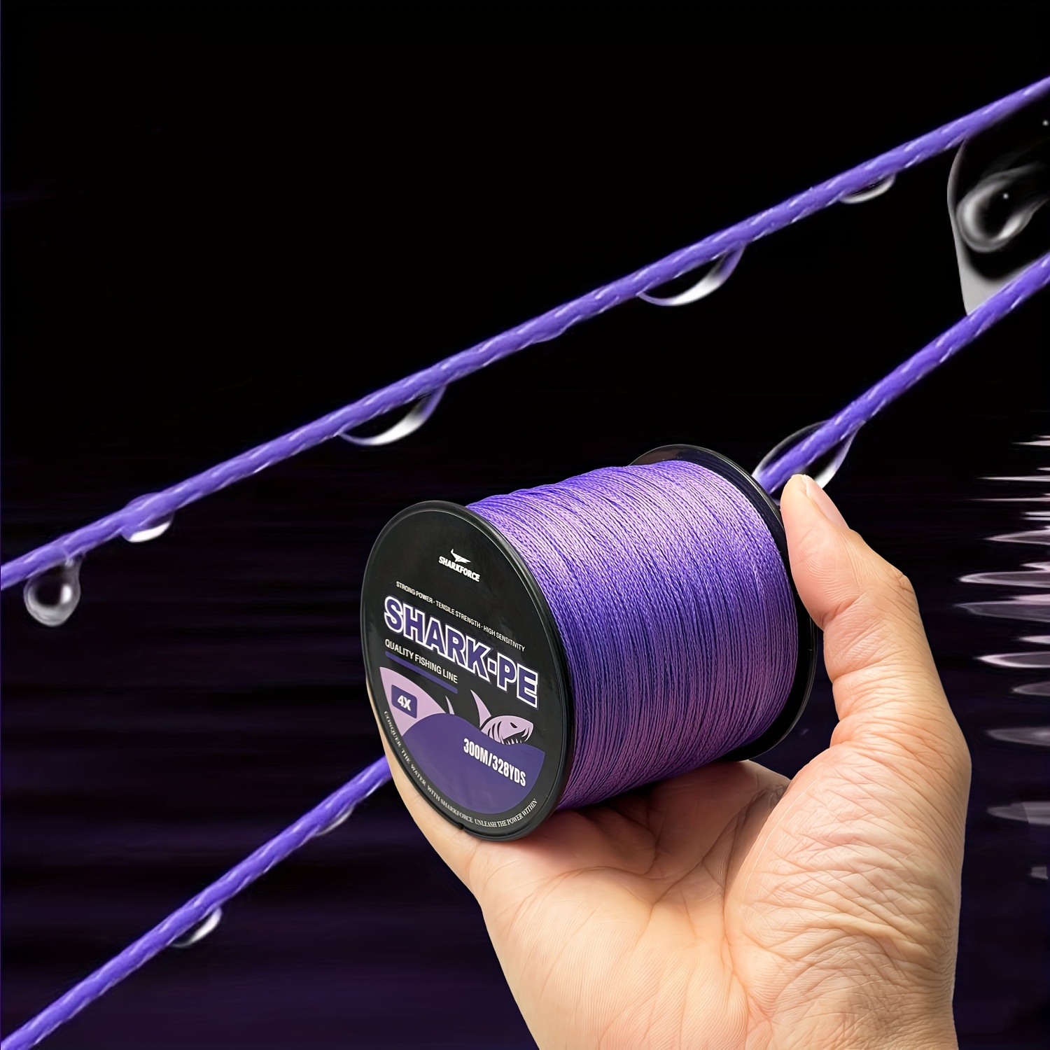 4 strands pe braided fishing line purple - Temu Bahrain