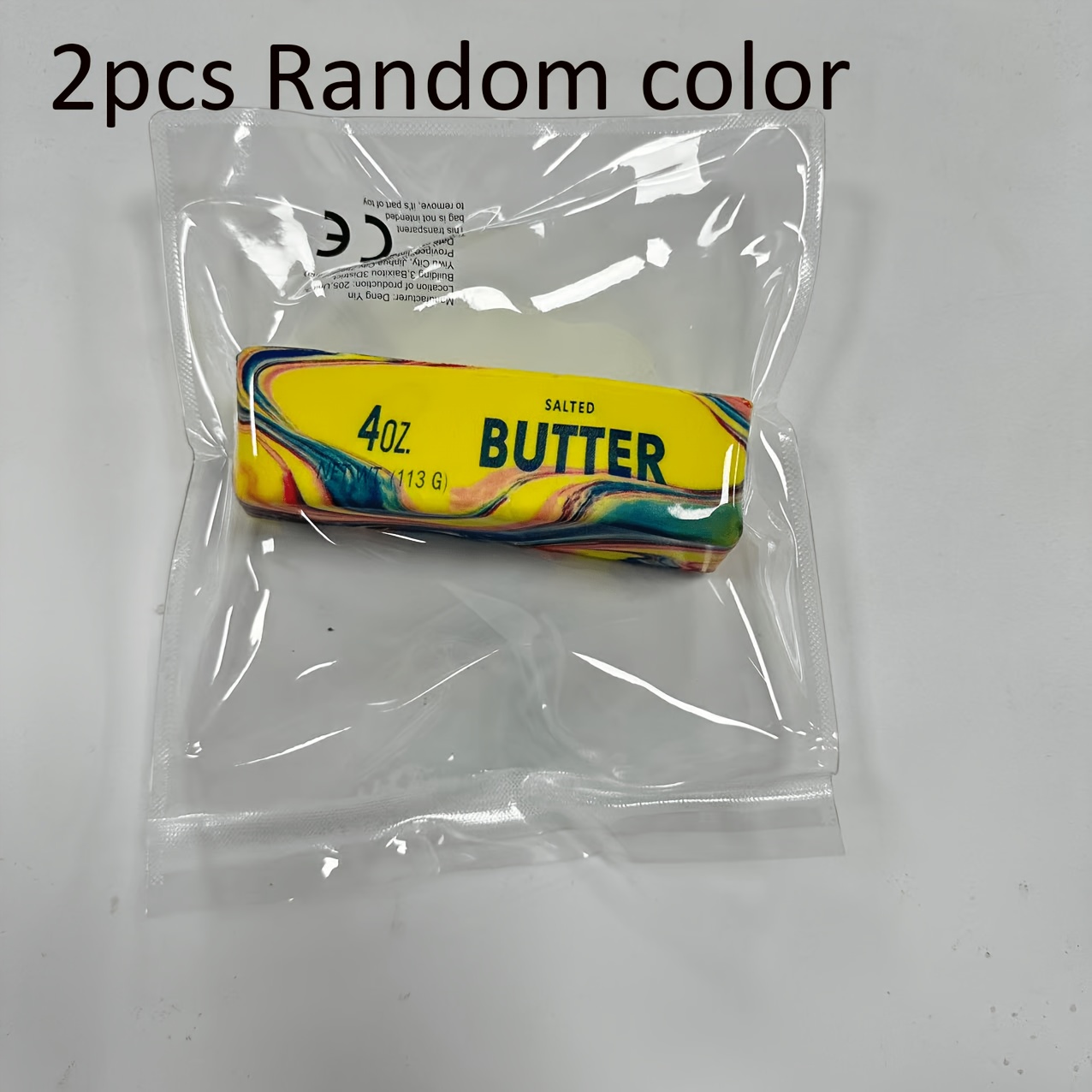 2pcs Colorful Squeeze Toys With Textured Colors. Soft Texture, Slow Rebound. Perfect For Birthday Gifts, Classroom Rewards, Or Party Presents. Random Color