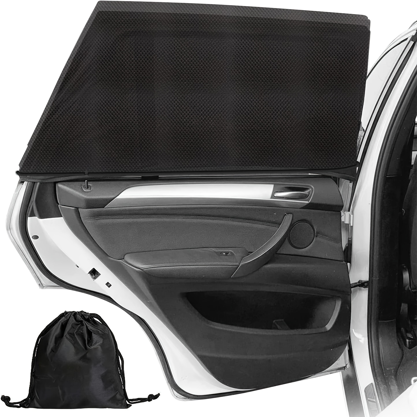 thumbnail image 2 of Car Sun Shade 4-Pack Car Window Sun Shades - UV Protection & Privacy Curtains For Side Windows Car Camping 2 of 12