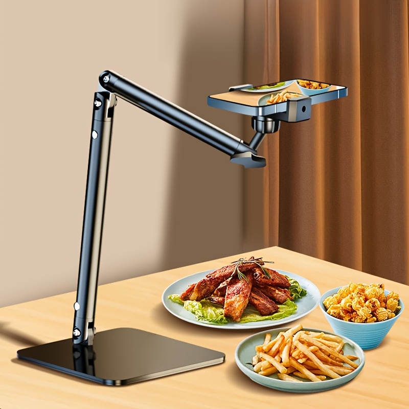 E-shop Tragbarer faltbarer Multifunktions-Handyhalter für Zuhause, Nachttisch und Live-Streaming mit höhenverstellbarem Design – Ideal zum Ansehen von