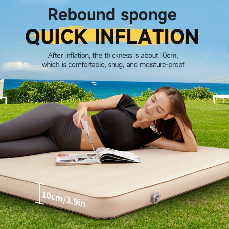thickened sponge air mattress portable automatic inflatable bed