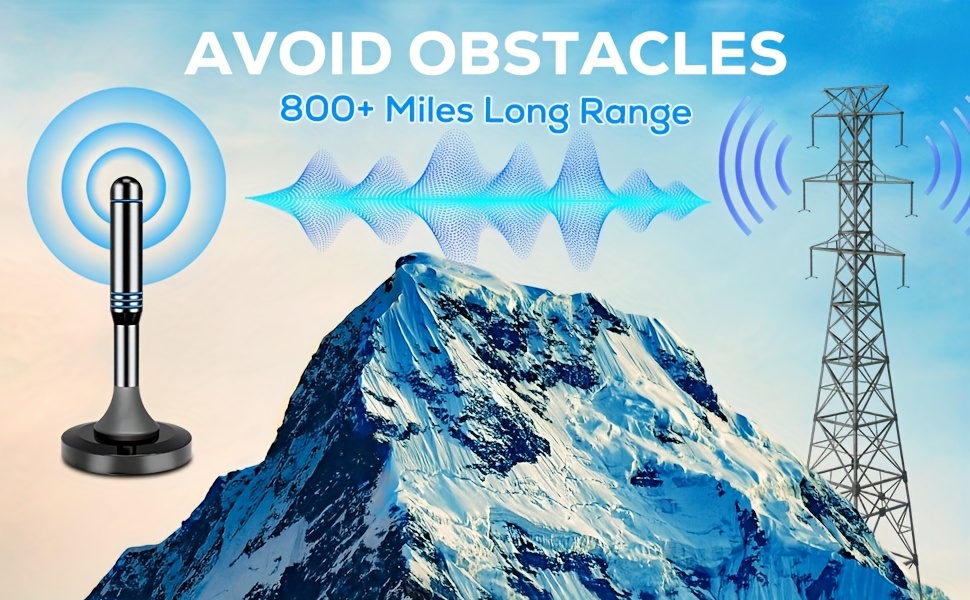 Antenne TV numérique d'intérieur 2025, antenne coaxiale HD de 10 pieds pour téléviseurs intelligents et plus anciens, capable de recevoir les chaînes locales avec une portée de plus de 400 miles, prend en charge 4K et 1080P avec un amplificateur de signal pour une utilisation intérieure.