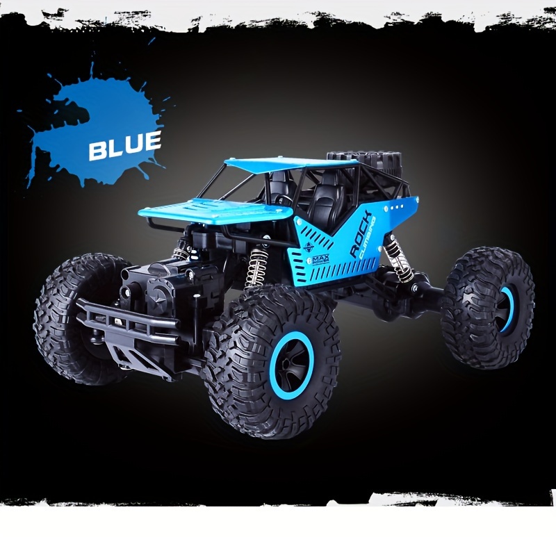 2.4Ghz 4WD RC Cars, Remote Control Off Road Monster Truck, Metal Shell Car 2.4Ghz 4WD Dual Motors, All Terrain Hobby Truck With 120 Min Play Boy Adult Kids Gifts Toys For Halloween Christmas
