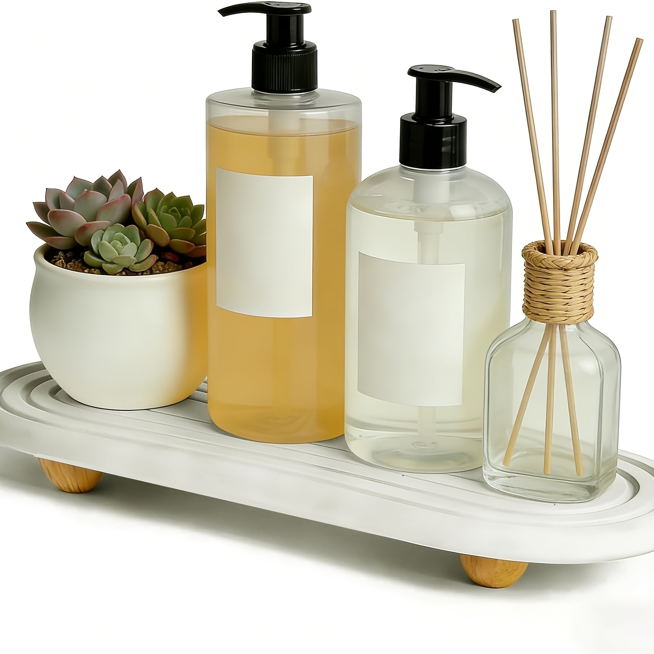 Instant Dry Sink Tray With Diatomite Stone - Quick- Absorbing Anti-slip Bath & Kitchen Organizer, Suitable For Bathroom Counter, Diatomite Sink Caddy, Diatomite Soap Holder, Diatomite Mud Tray For