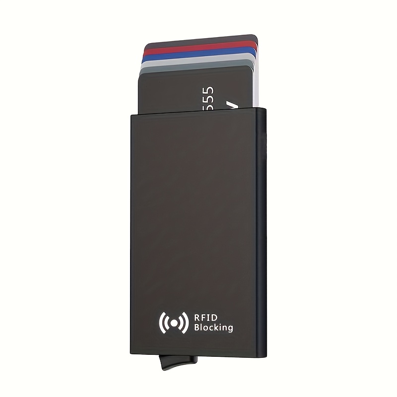 TEMU Porte-cartes 1 pièce, Portefeuille pop-up , Étui pour cartes de crédit pour homme avec RFID