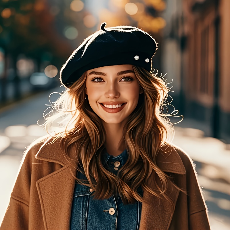 Klassische Baskenmütze Aus Wolle Für Damen – Einheitsgröße, Knautschbar, Viele Farben, Ideal Für Herbst, Winter Und Frühling
