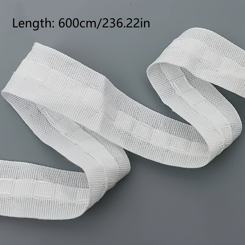 E-shop 600 cm/236,22 Zoll klassische weiße Spitzenvorhang mit Vorhangedekoration, gefaltete Spitzenvorhang-Zubehör, zuschneidbar und nähen,
