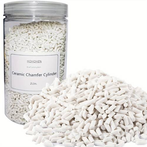 2lb zirconia ceramic rock tumbling media 3mm non abrasive pellets for polishing grinding durable refill for diy gemstone ceramic tumblers