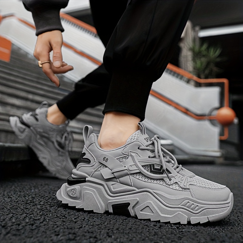 

Men's Casual Cool Mesh Sneakers, Breathable Wear-resistant Sneakers For All Seasons