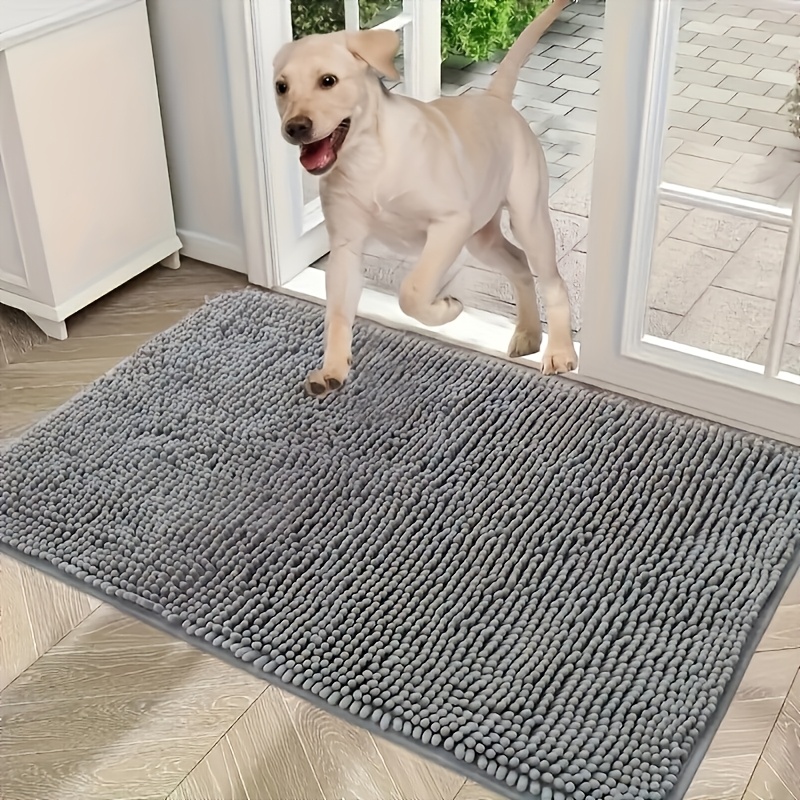 xl absorbent dog door mat quick dry microfiber non slip washable puppy mud pad polyester indoor floor entrance rug for dogs 1
