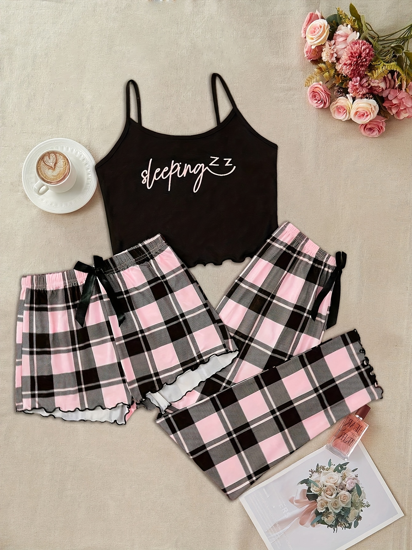 conjunto pijama piezas mujer elegante lana Temu Guatemala