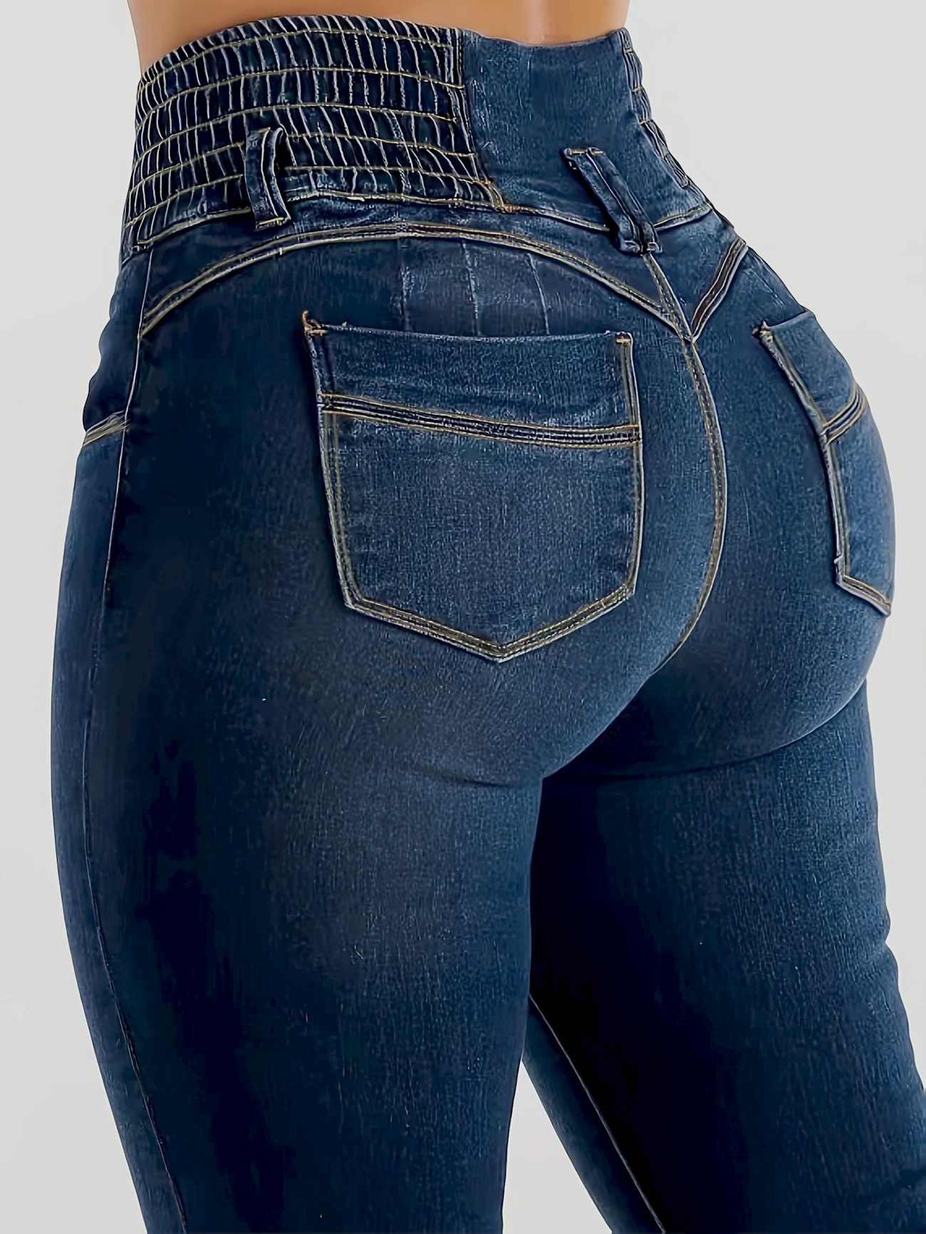 womens high waist butt lifting skinny jeans stylish washed Temu