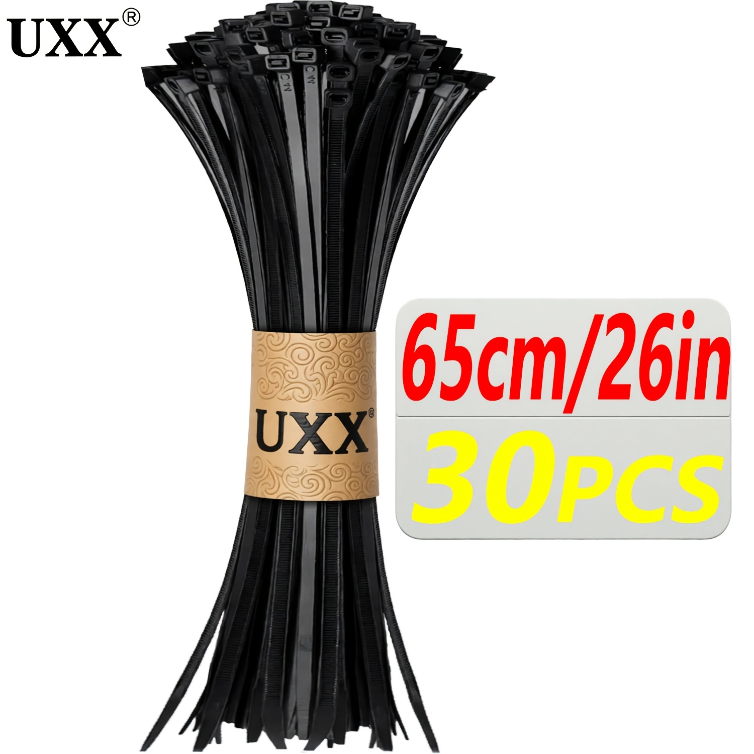 TEMU per cavi ultra-lunghe da 8-36 pollici/200-900 mm, resistenti - Set di per cavi durevoli - Carico massimo 200 libbre, adatte per interni ed