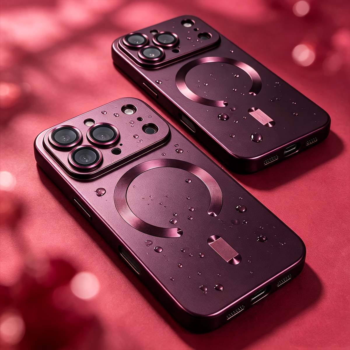 TEMU Phone Case: New Arrival Luxury Matte Magnetic Wireless Charging Phone Case Suitable Compatible With Iphone 18 Pro 18 Pro Max 17 Pro 15 14 13 Pro