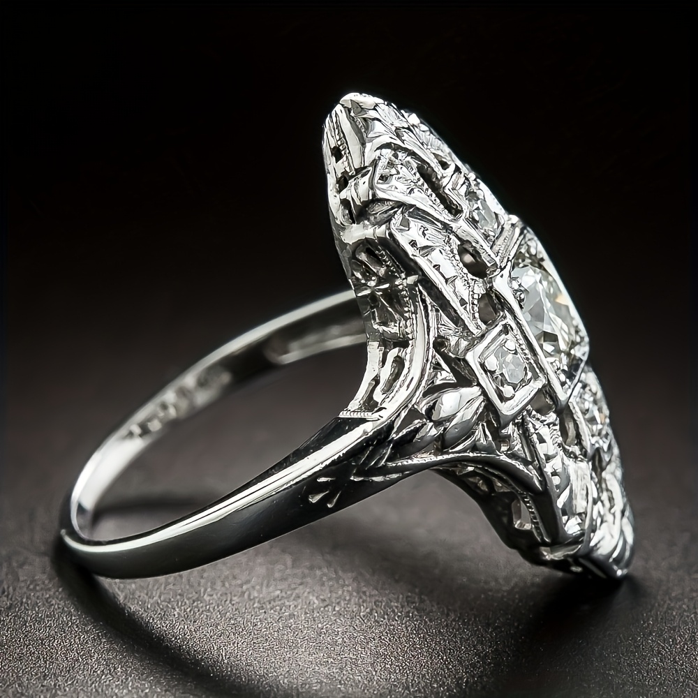 Antique Style Open Ring for Women's Festive Gatherings