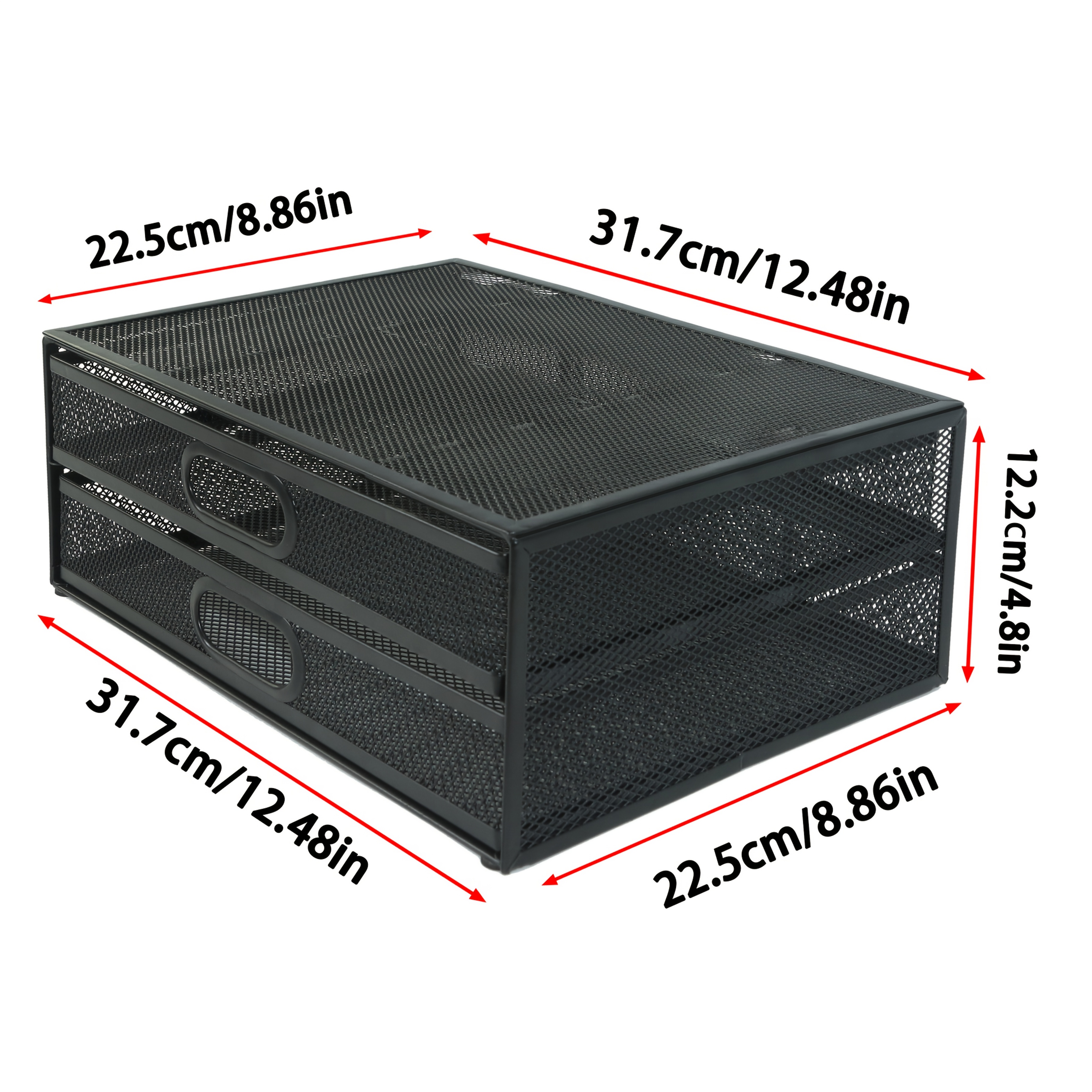 Multifunctional Storage Rack with Drawers for Desktop Organization