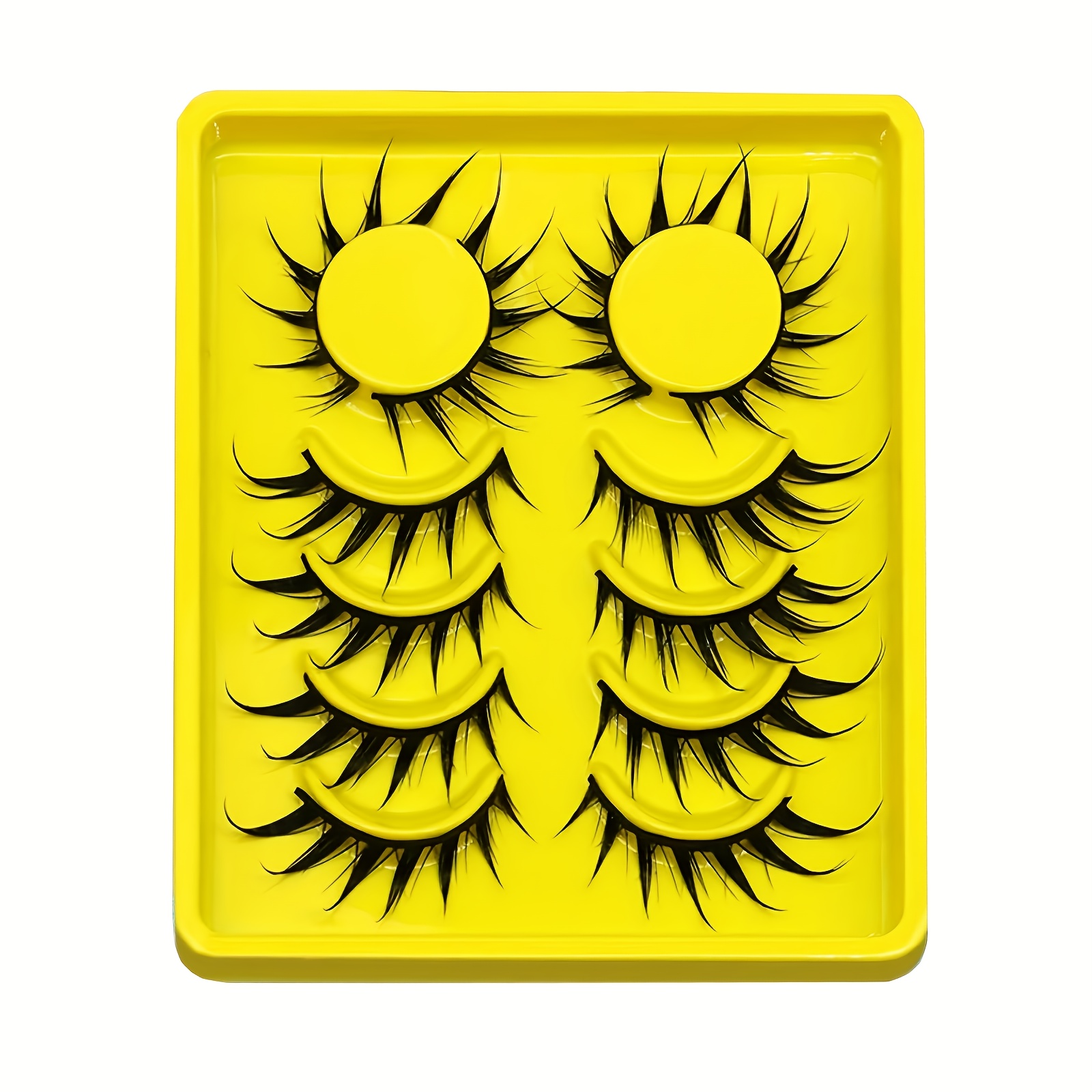 6 Pairs Cartoon Eyelashes Cat Eye Eyelashes 3d Natural False Eyelashes Fluffy Soft Eyelash Extension Makeup