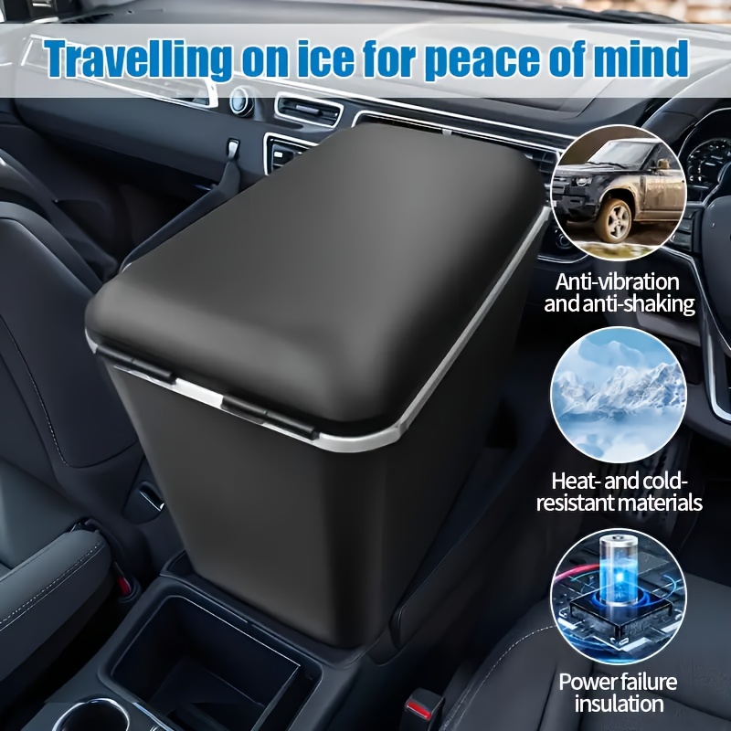 1.98gal Portable Fridge, 12 Volt Car Refrigerator with Cooler and Warmer, Fast Cooling Multifunctional Portable Freezer for Car, RV, Truck, Boat, Van, Travel, Outdoor Camping