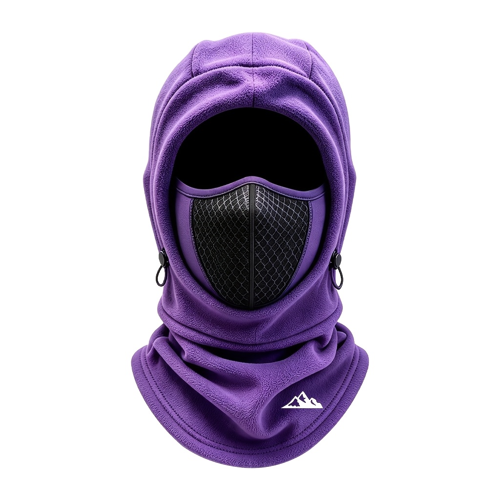 Men's Balaclava Hat, Thickened Warm Design with Drawstring