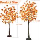 1pc 4ft 5ft lighted led artificial floor lamp tree for party birthday holidays wedding fall decoration christmas decor halloween decor