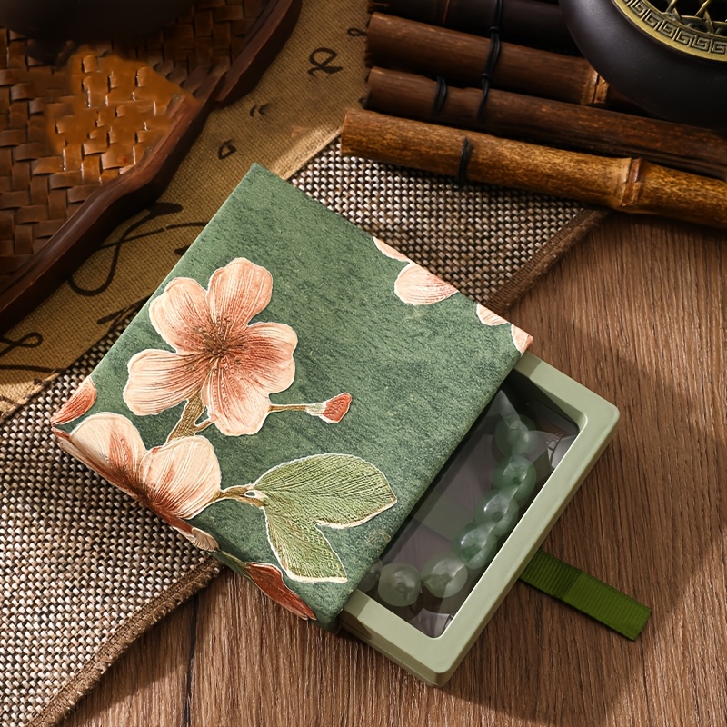 New Chinese-style Floral Jewelry Box, Antique PE Floating Storage Box