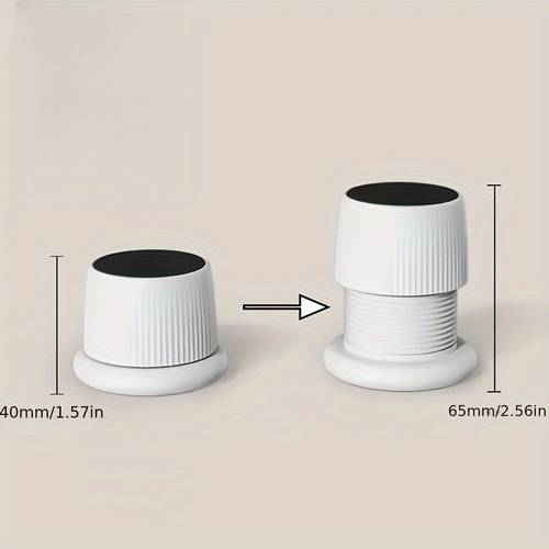 2pcs Adjustable Bedside Stabilizer, Self-adhesive Anti-noise Wall Protector, Used To Prevent Squeaking, Adjustable Range 40-65mm