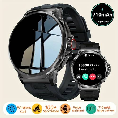 outdoor watch for men gps motion trajectory 1 85 screen wireless call smart watch 710mah large battery 100 sports outdoor sports watch for men compass watch compatible with android iphone