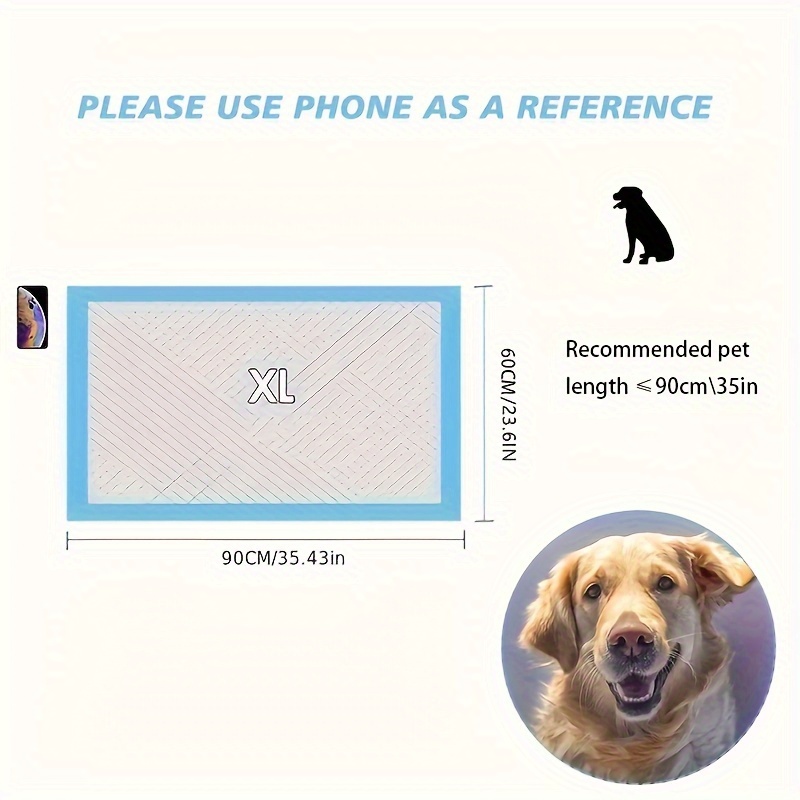 TEMU Disposable Pet Diapers High Absorbent Dog Diapers Pet Cage Pads Dog Potty Training Pads Pet Supplies /50/40/20pcs