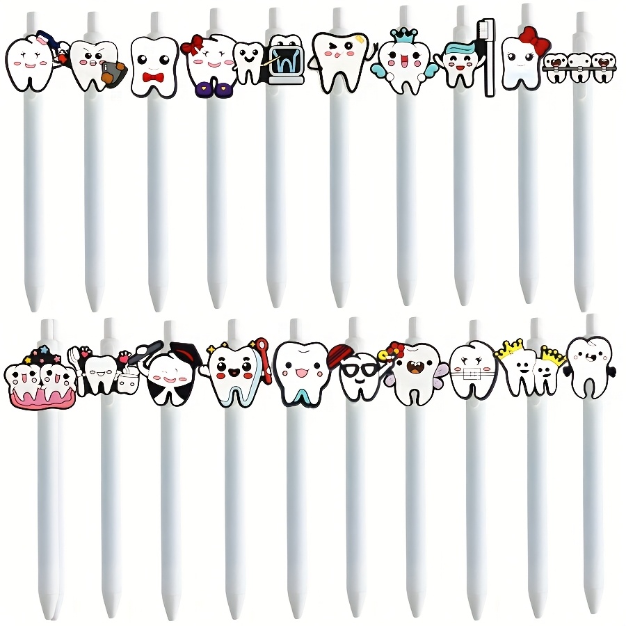 bulk set of 20 retractable dental pens with black ink perfect gifts for   and dental   suitable for office and home stationery Product details 0