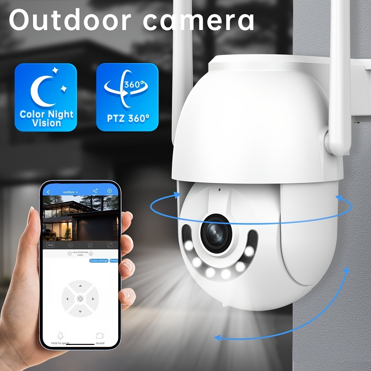 outdoor indoor wireless wifi security camera 355 Temu South Africa