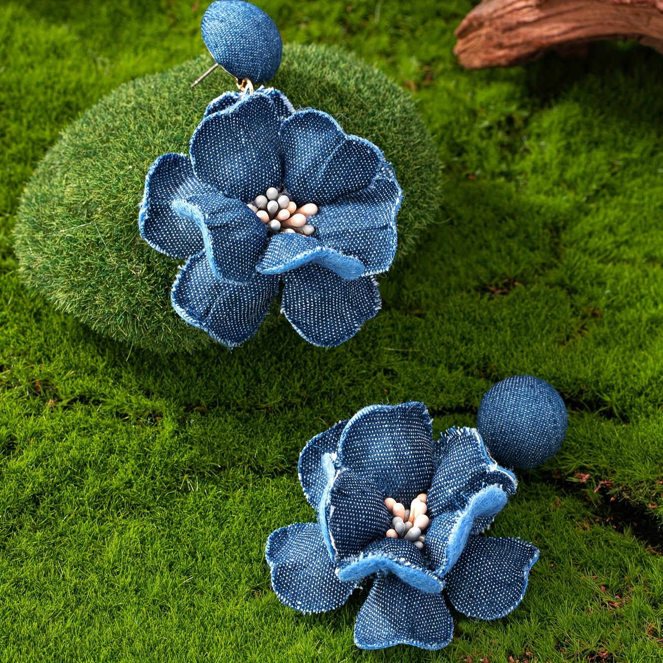 Boho French Floral Dangle Earrings for Women