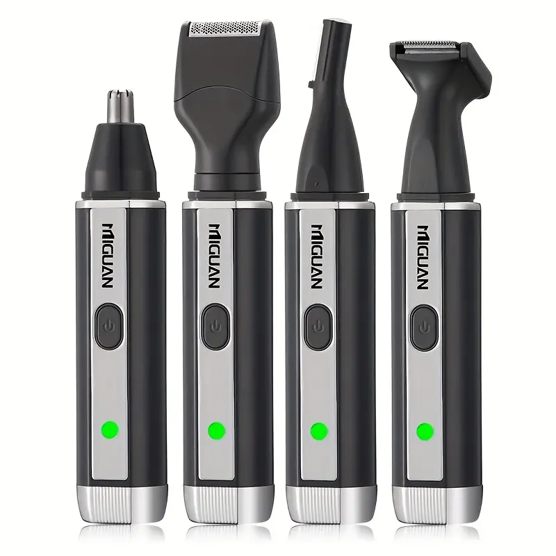 4 in 1 professional grooming kit usb rechargeable nose ear hair trimmer beard and eyebrow mens personal care tools Product details 1