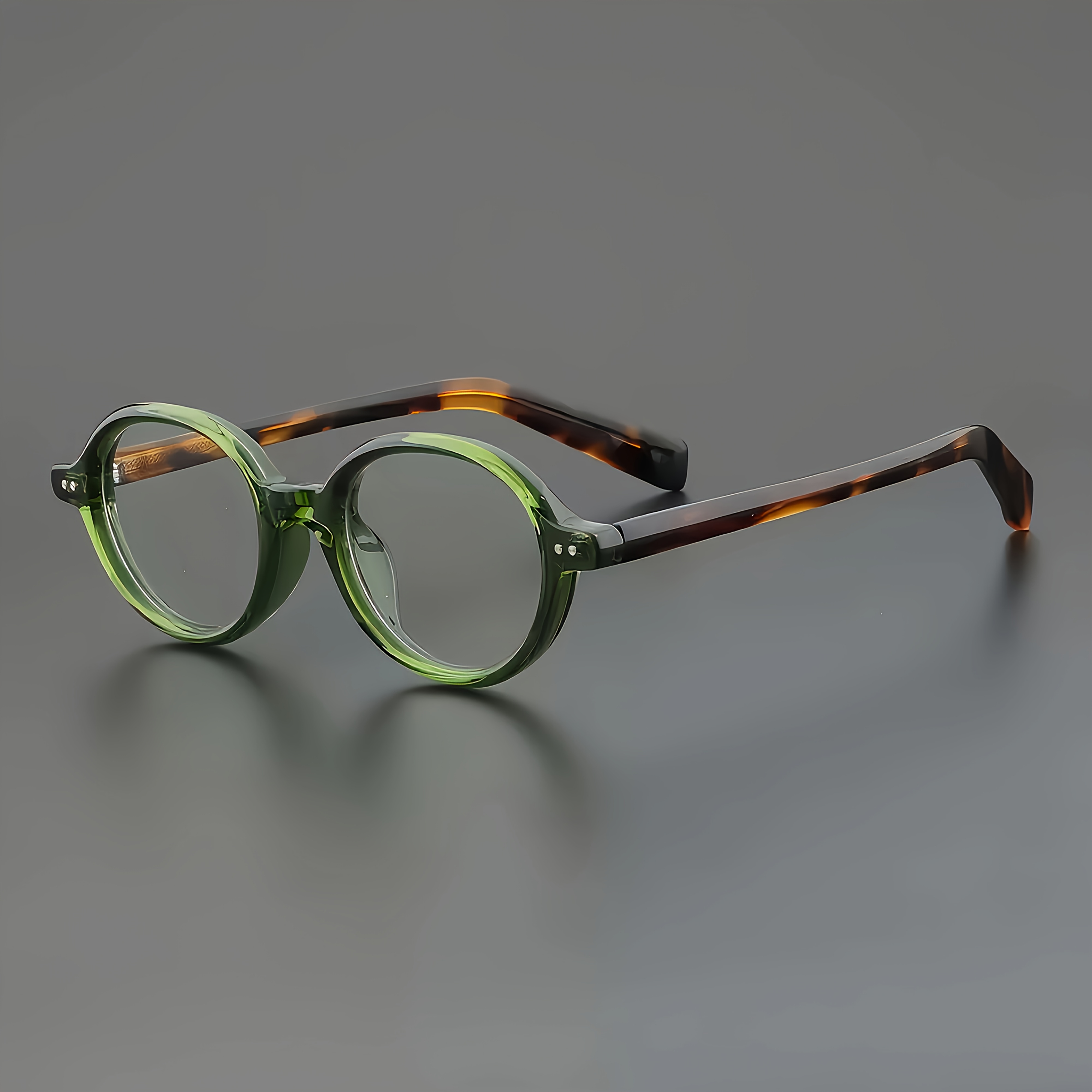 Retro Round Premium Trendy Fashion Glasses - Suitable For Men And Women, For Gifting