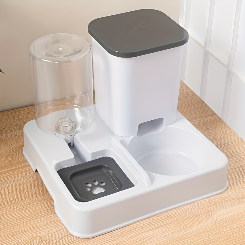 

Easy-clean Dual Pet Bowl Feeder With Automatic Water Dispenser - Ideal For