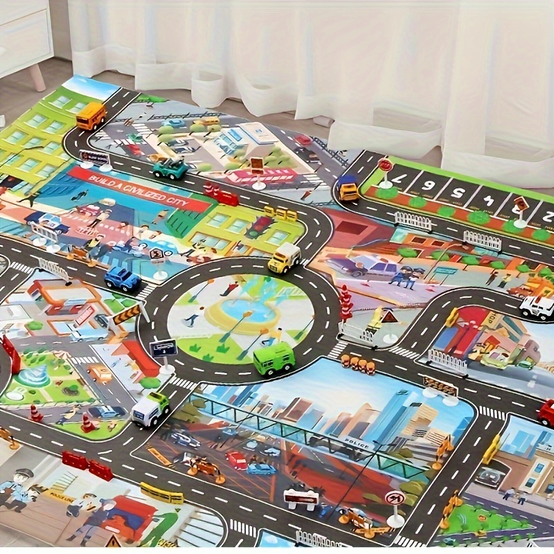

Popular Game Scene Map Civilization Parking Lot Scene Map Game Mat Waterproof Mat City Theme Game Mat Theme Traffic Route Map Non Woven Fabric Waterproof And Moisture Proof Mat
