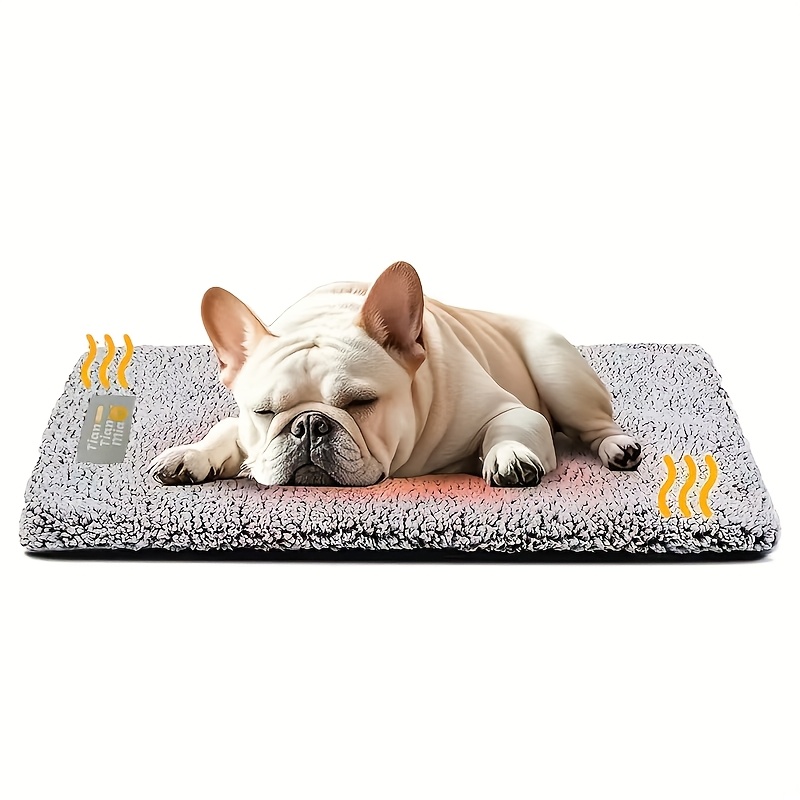 TEMU Cama Auto Calentable para Mascotas, Extra para Perros y Gatos, Lavable, Alfombrilla Antideslizante, para Perros y Gatos Pequeños a Grandes, Cama