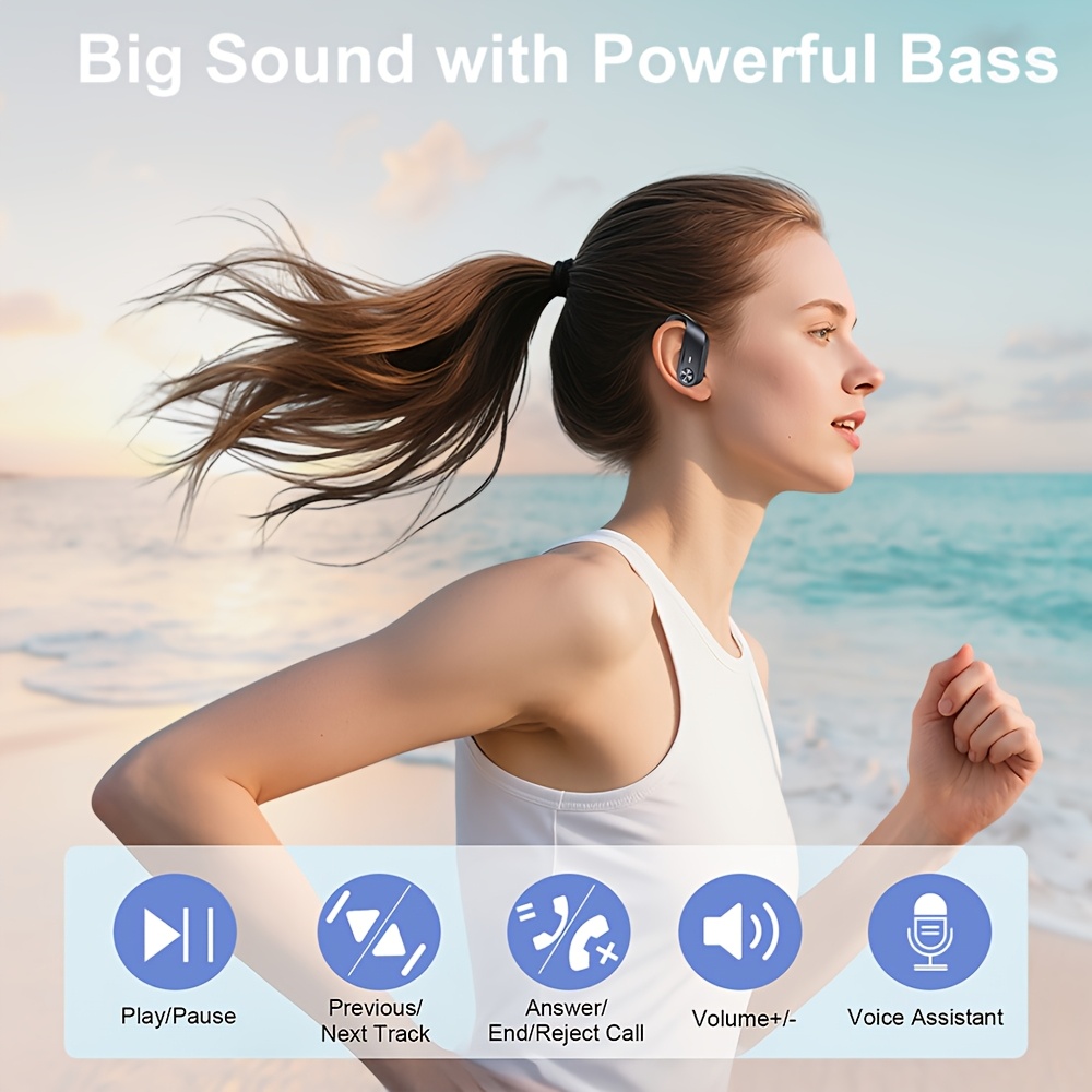 Wireless Earbuds 5.4 Headphones Sports, 75H Stereo Deep Bass Over-Ear with Earhooks, 4 ENC Mic, LED Display for Running Workout Exercise Gym, Exercise Audio Gear, Ergonomic Fit, Premium Audio, Noise Isolation, Music Lovers 14 Wireless Earbuds 5.4 Headphones Sports, 75H Stereo Deep Bass Over-Ear with Earhooks, 4 ENC Mic, LED Display for Running Workout Exercise Gym, Exercise Audio Gear, Ergonomic Fit, Premium Audio, Noise Isolation, Music Lovers