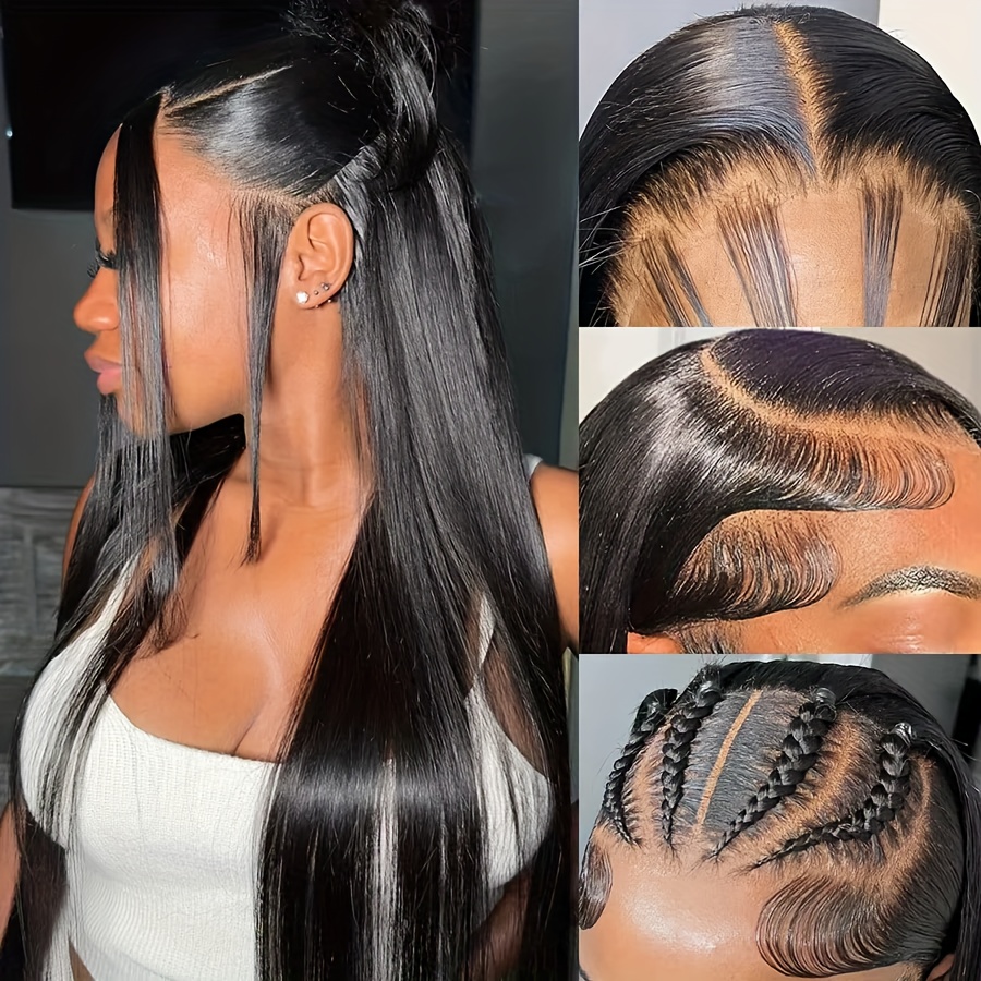 360 Hd Full Lace Wig Human Hair 200 Density Wig Straight Bone Pre Lace Front Wig Glueless Human Hair Wig