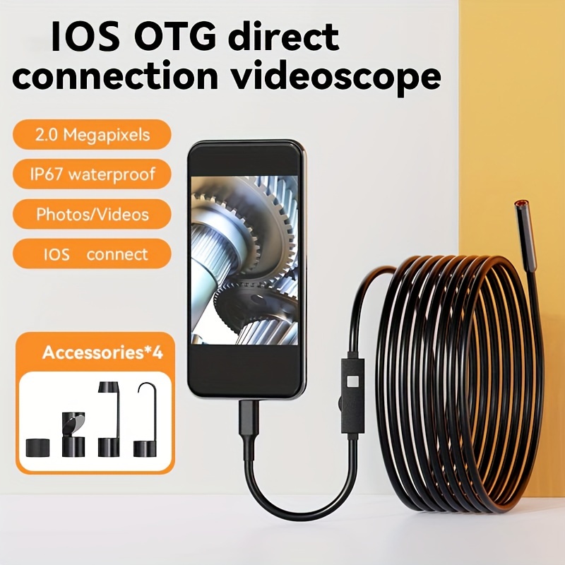 Industrial Endoscope Hd Cameras For Iphones Ios - Temu