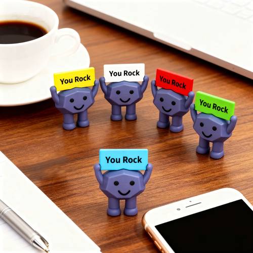 35/15/5 stück mini du bist rockstar motivationsfiguren dekorative ornamente, ermutigende geburtstagsgeschenke, für kollegen, mitarbeiter und lehrer, weihnachtsdekoration geschenke und event party geschenke, abschlussgeschenke für wohnung