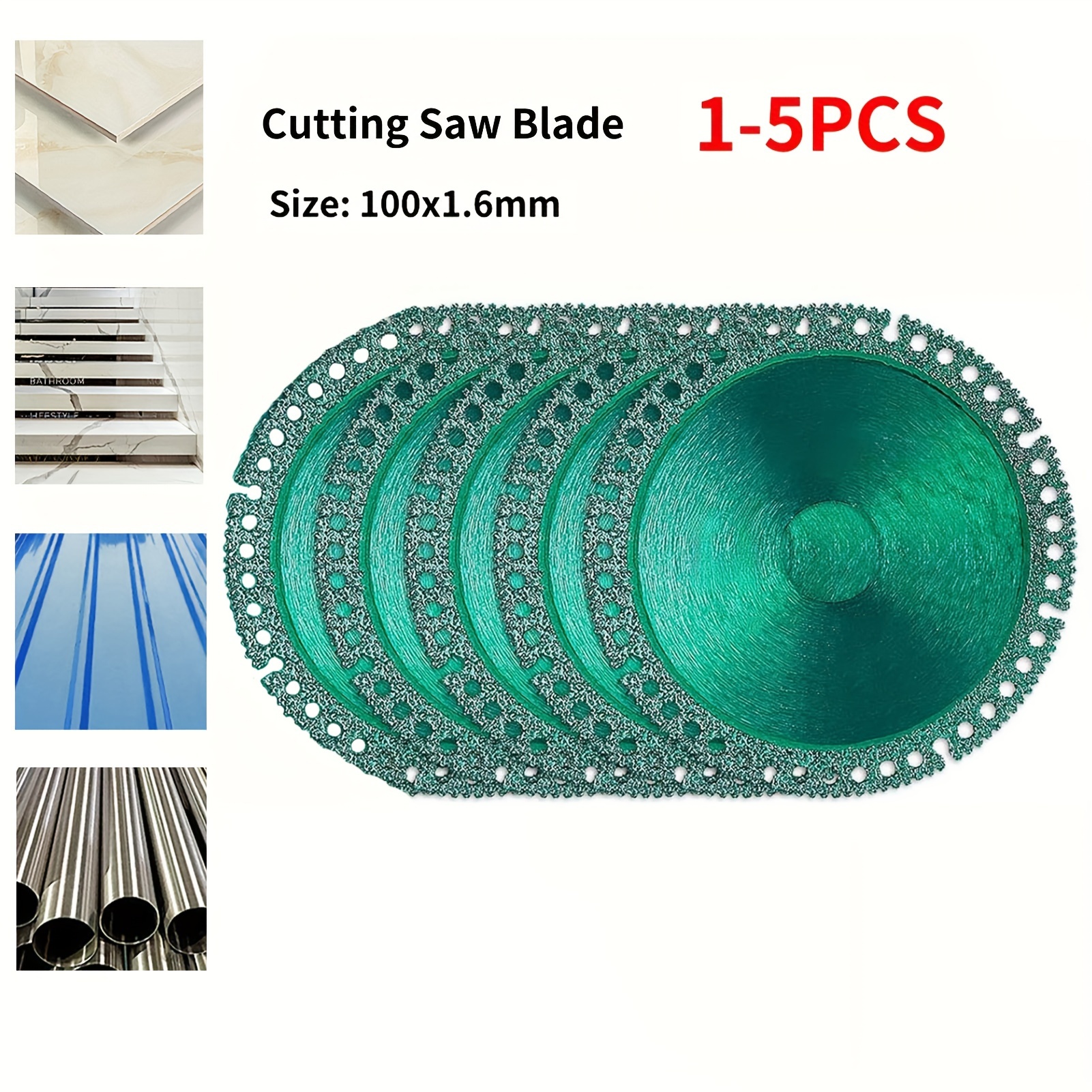 

1pc-5pcs Indestructible Disc For Grinder Indestructible Disc 4" X 1/25" X 4/5" Diamond Cutting Wheels For Smooth Cutting, Chamfering, Grinding Of All Materials