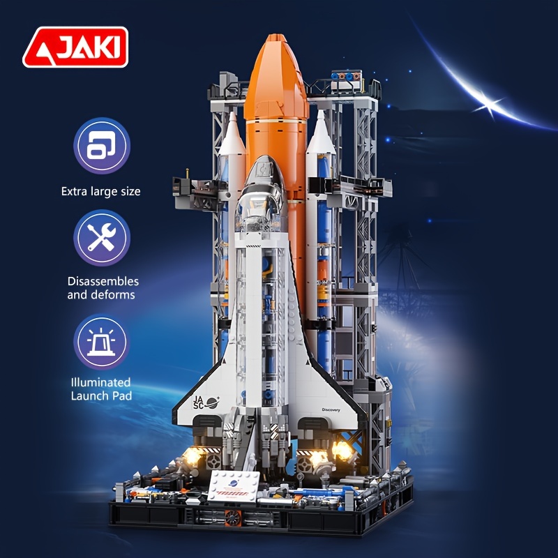 

Jaki Super Building Block, High Quality Large Size Model, Space Rocket Model, Science Fiction Model, Home Decor Puzzle Model, Halloween, Christmas Gifts(, 2200pcs)