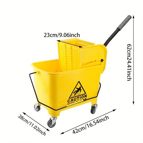 home mop cleaning bucket squeeze with universal wheels 20l 5 28 gallon body