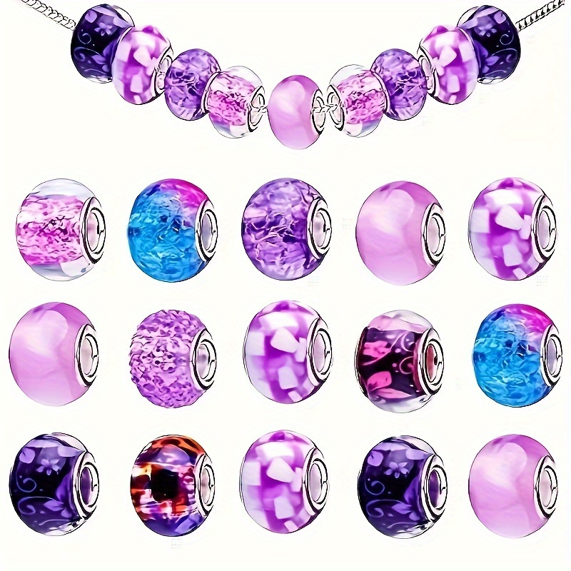 

50- Mixed Purple Spacer Set - For Making - Necklace And Accessories , , Decorative , No Plating