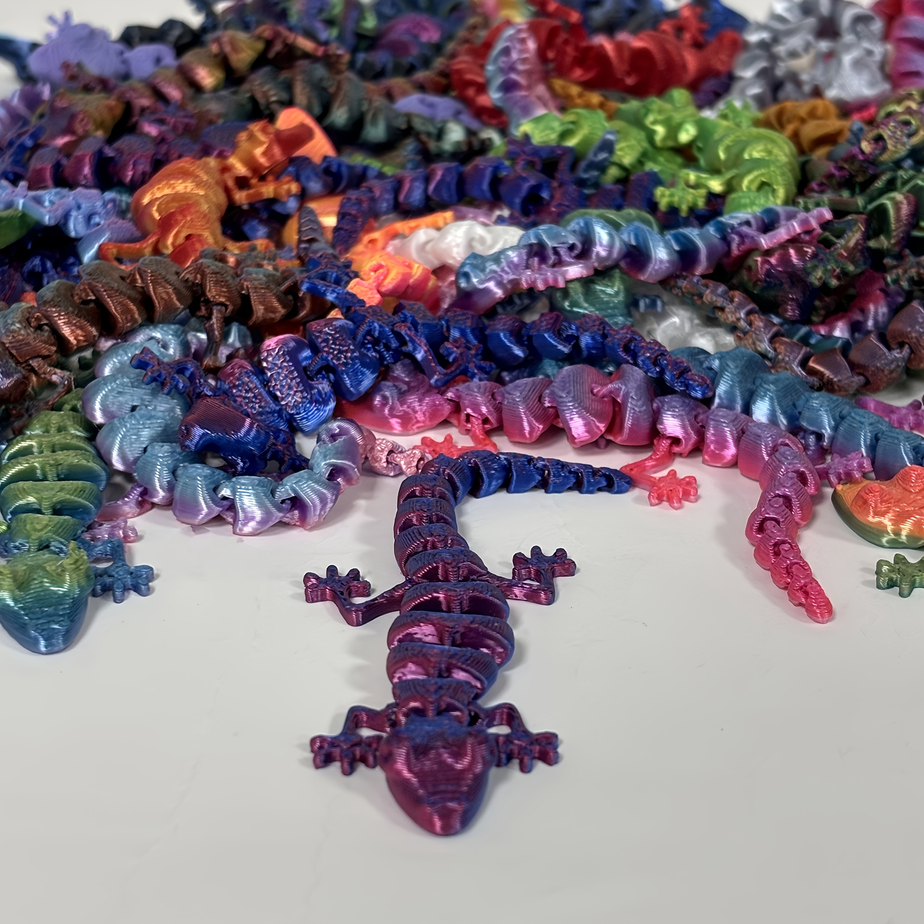   60pcs 3d printed random gradient decorative   3d printed toys decorative figurine   art home decor
