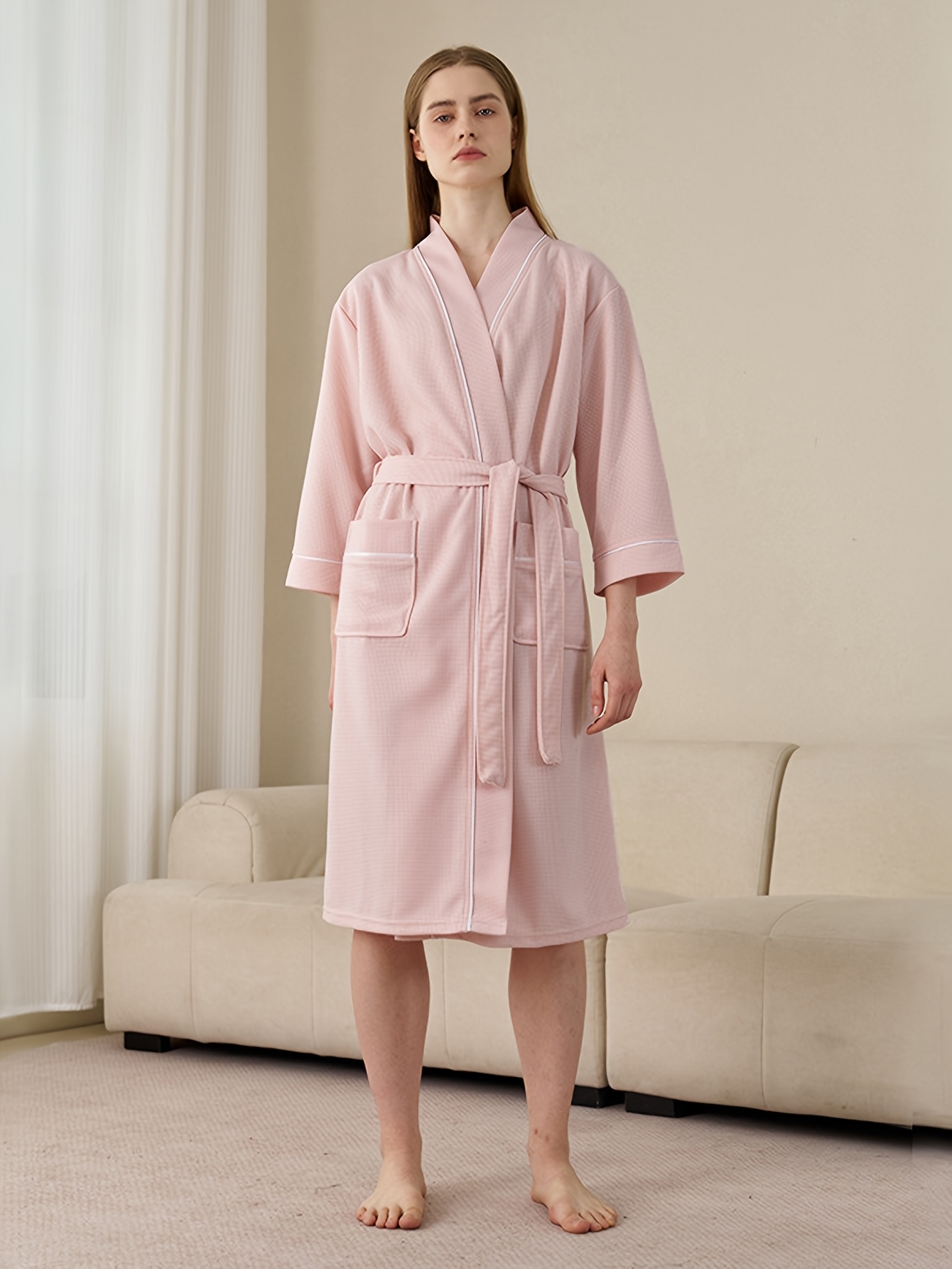 robe de waffle weave de secagem rápida para casais Temu Portugal