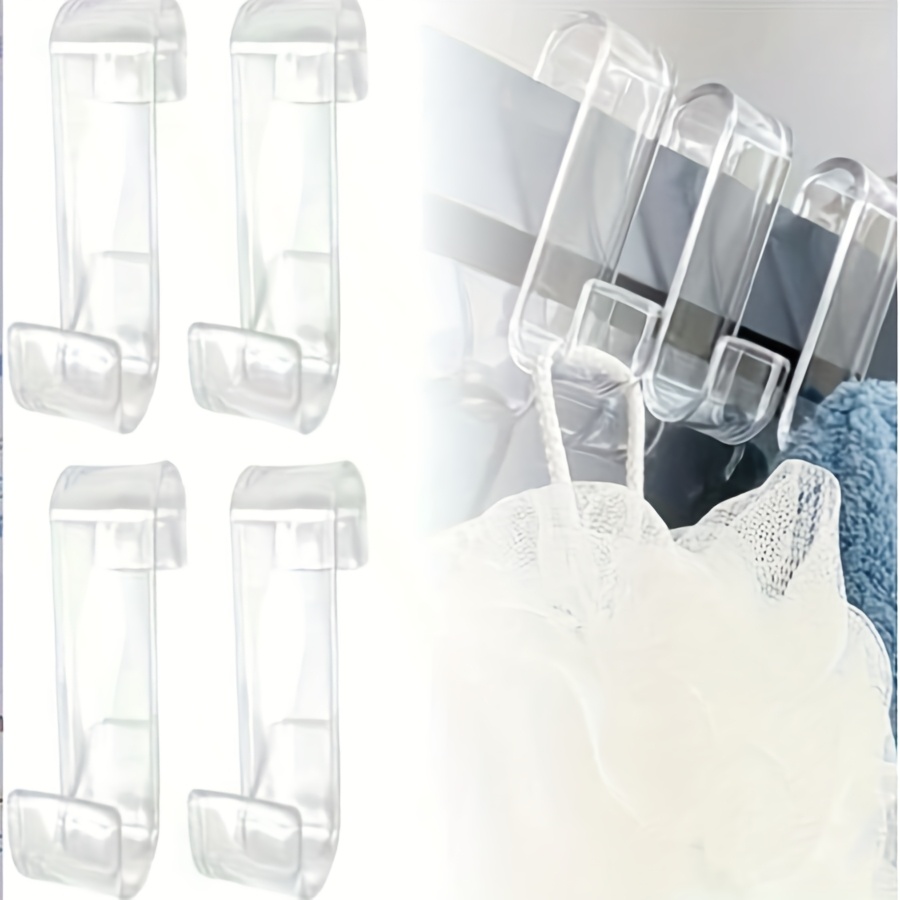 4pcs Bathroom Radiator Hooks, Radiator Hanger, Plastic Radiator Hooks, Towel Rack Hooks, Bathroom Radiator Hooks, Kitchen Hooks (transparent), Utility Hooks