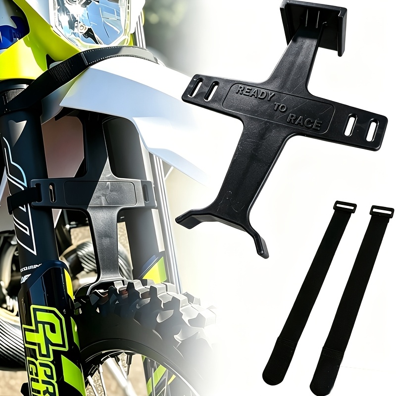 TEMU Dirt Bike Fork Saver, 11.2" Motorcycle Suspension Support Brace Fork Protector Guards With Straps Universal For Yz450fx Wr450 Drz400
